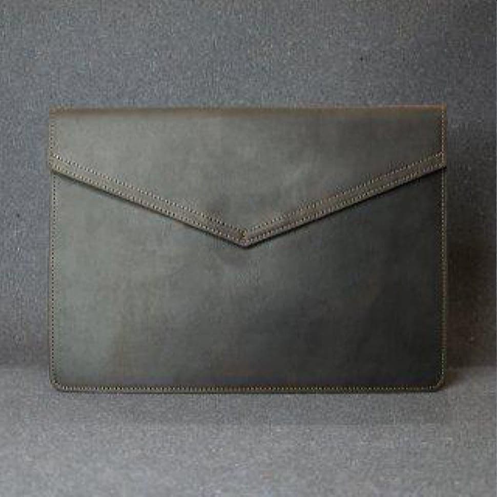 Шкіряний чохол для MacBook 12' шкіра Crazy Horse, шоколад