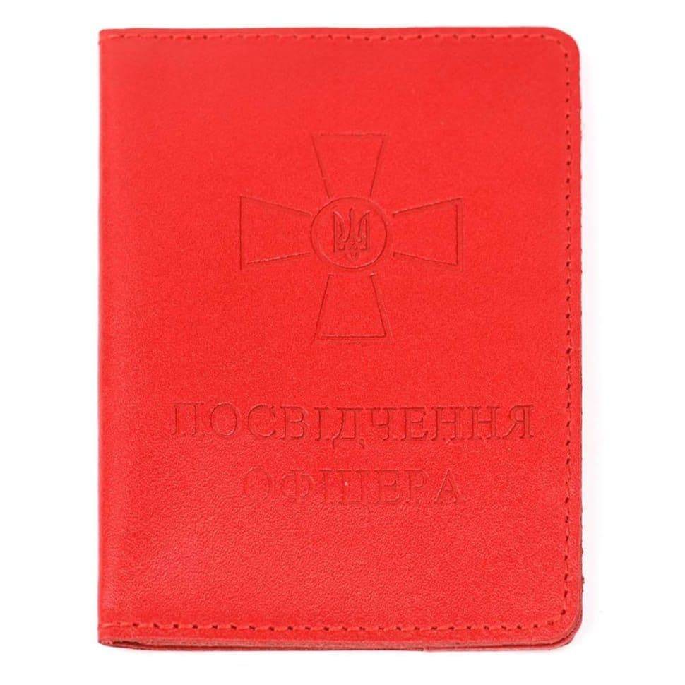Шкіряна обкладинка для посвідчення офицера Limary Lim-3992GR червона