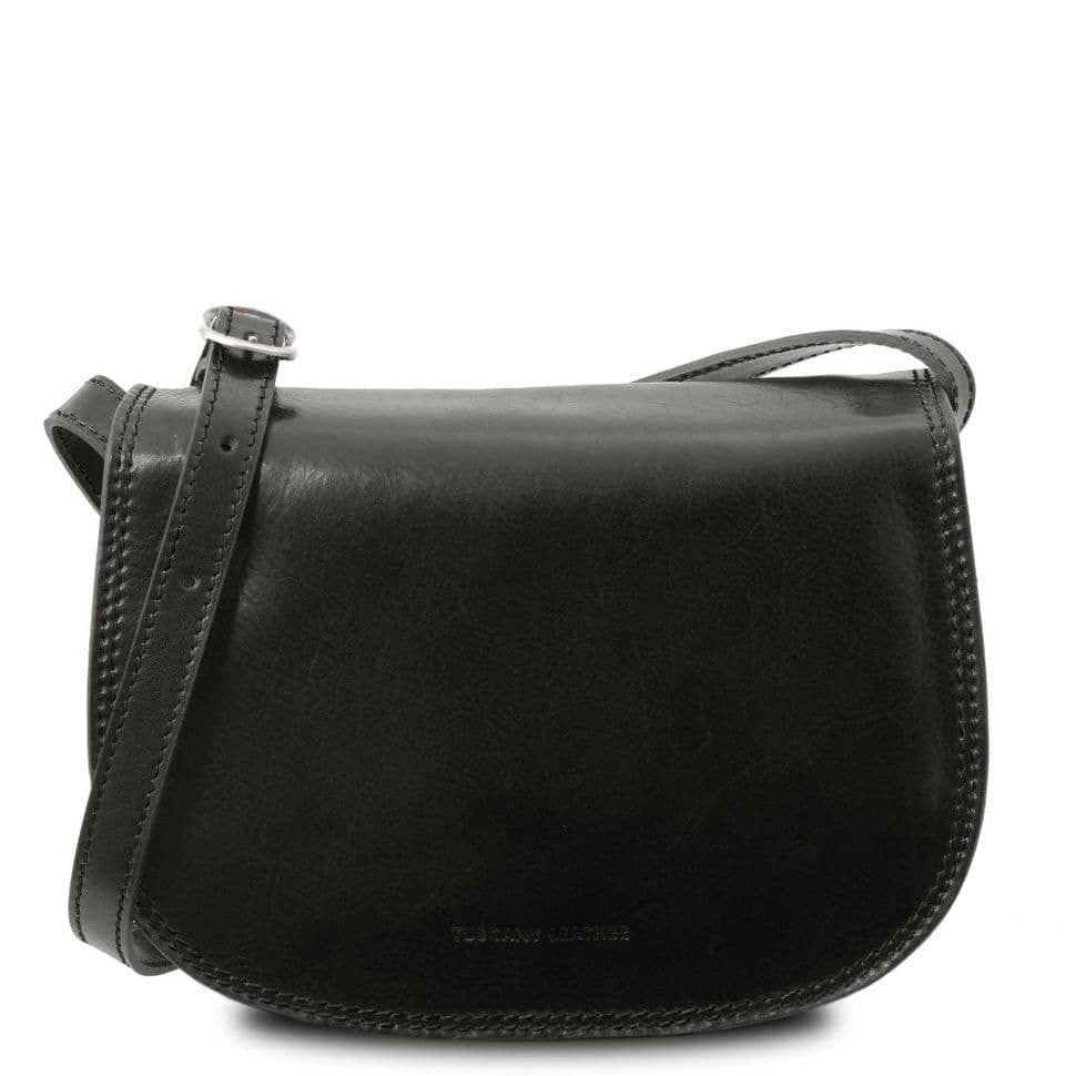 Жіноча шкіряна сумка Leather Isabella Tuscany TL9031 (чорний) — 2