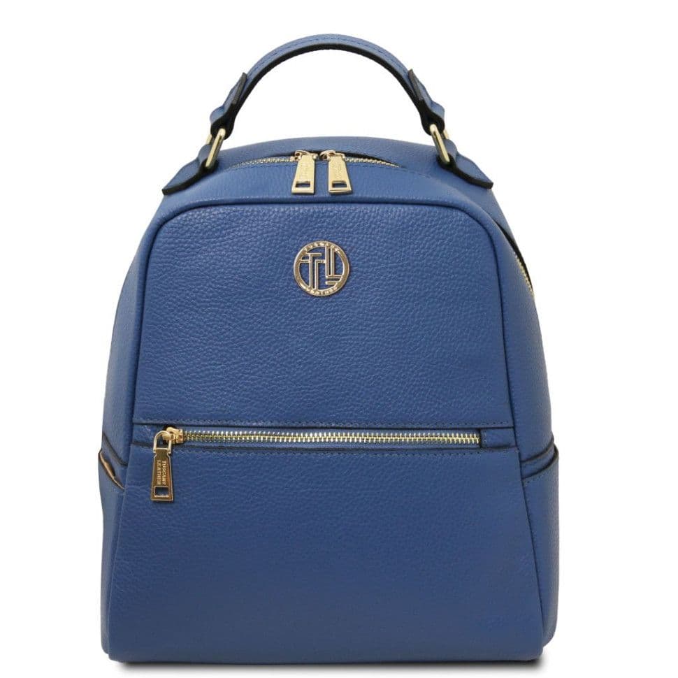 Шкіряний жіночий рюкзак Tuscany Prisma TL142483 (Denim)