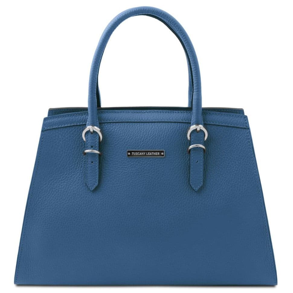 Італійська шкіряна сумка жіноча TL142147 Tuscany (Denim)