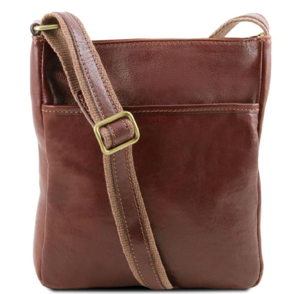 JASON - чоловіча шкіряна сумка через плече Tuscany Leather TL141300 (коричневий) — 2