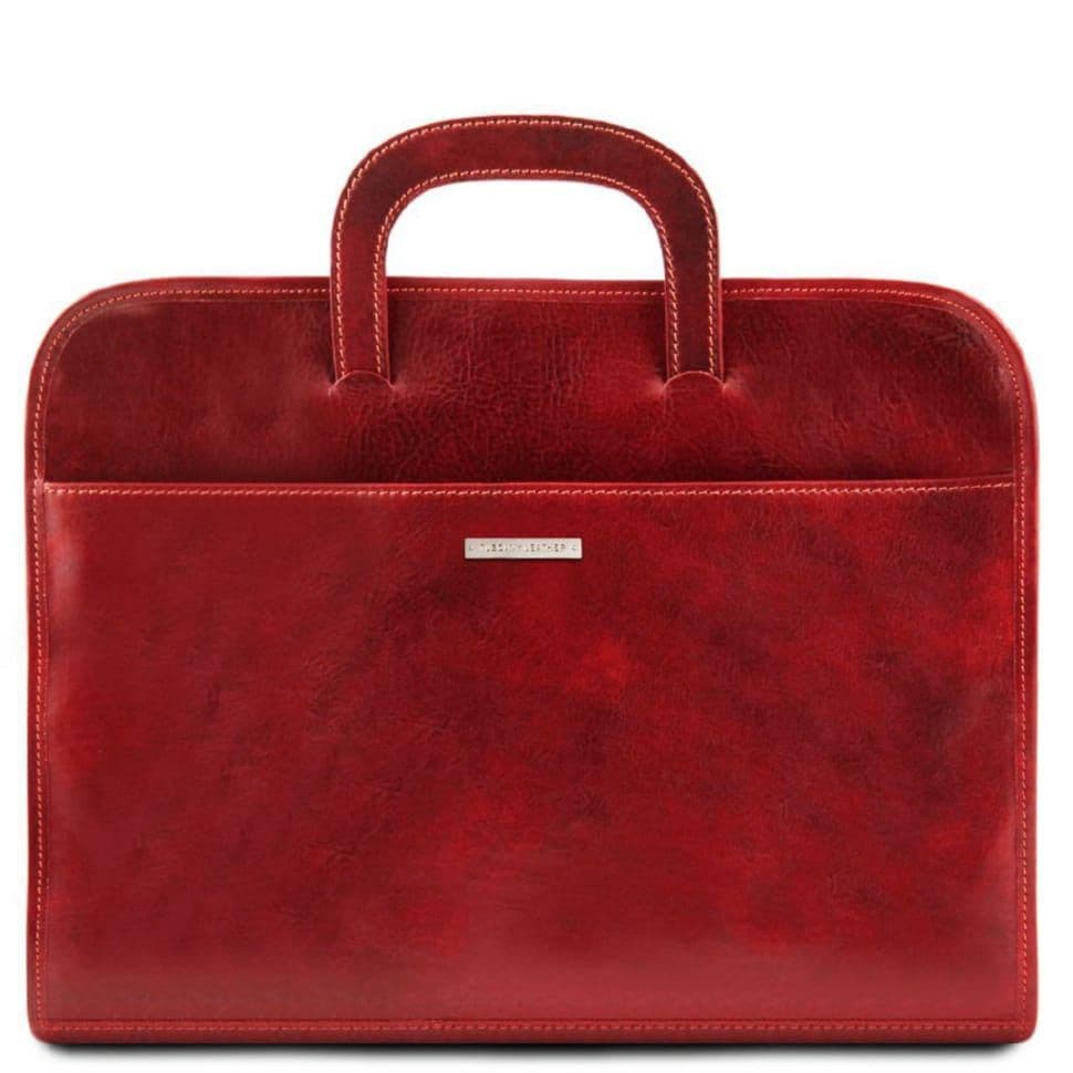 Чоловіча шкіряна папка - портфель Tuscany Leather Sorrento TL141022 (червоний)