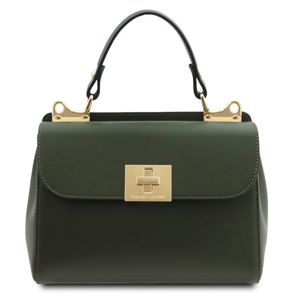 Жіноча шкіряна сумка Італія Armonia Tuscany TL142286 (Forest Green)