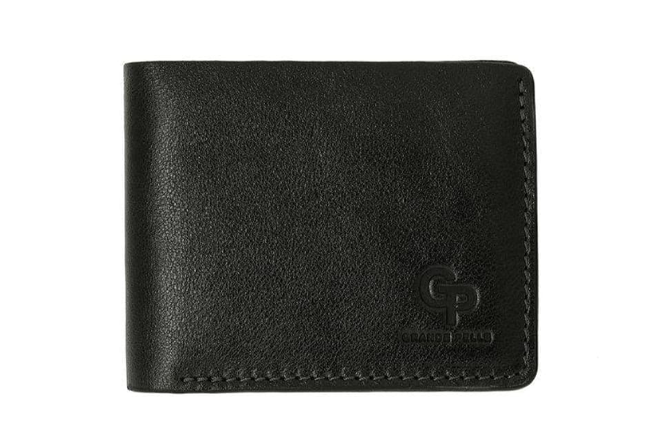 Портмоне Grande Pelle Onda 507610 глянсова шкіра чорний — 3