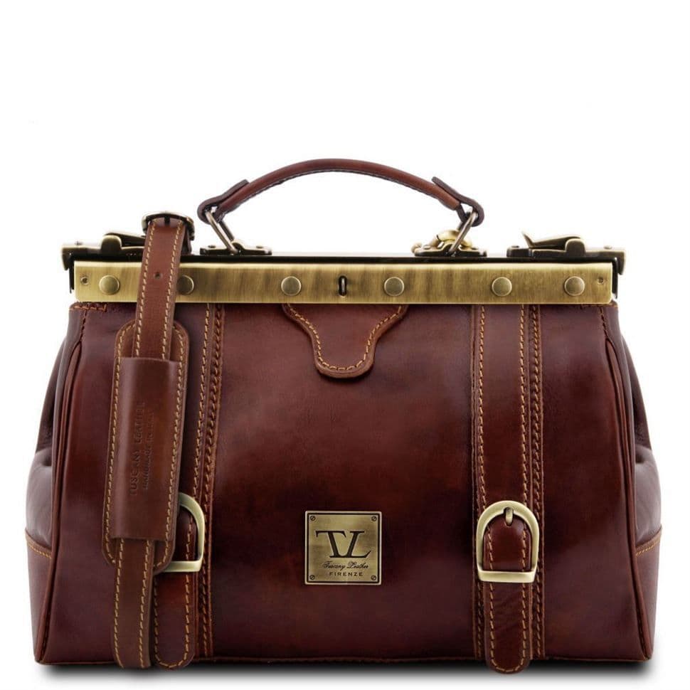 Шкіряна сумка - саквояж Tuscany Leather MONA-LISA TL10034 (коричневий)