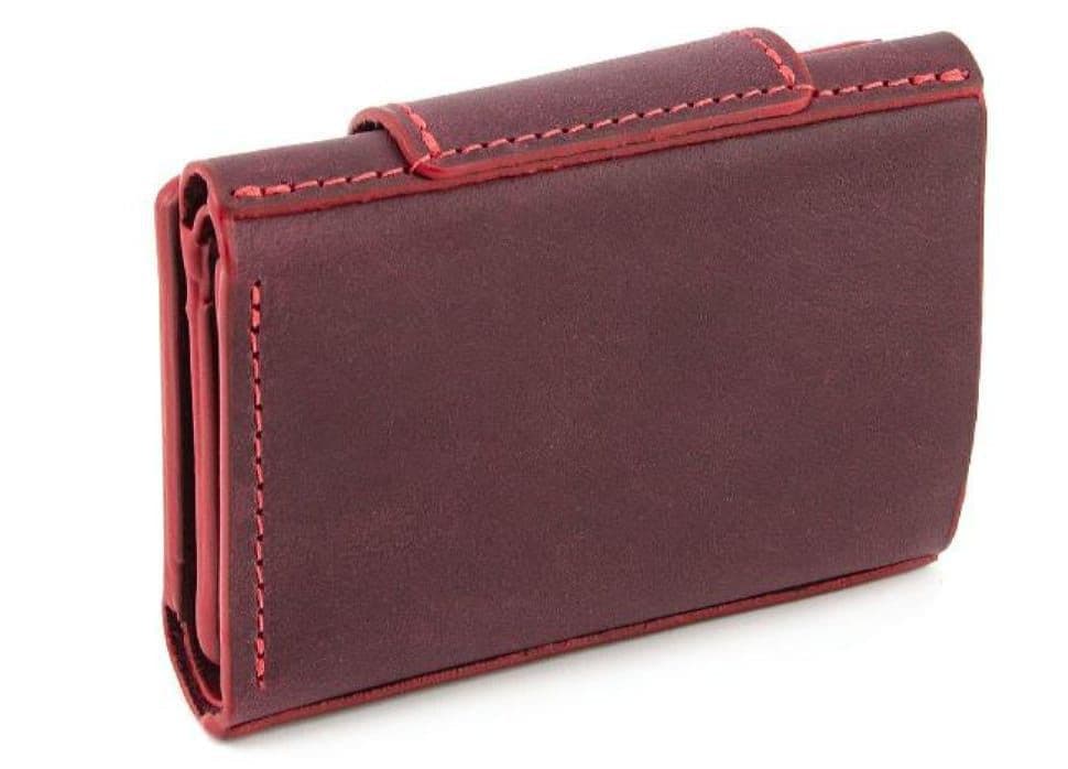 Портмоне, матова шкіра бордо Grande Pelle 504161 — 2