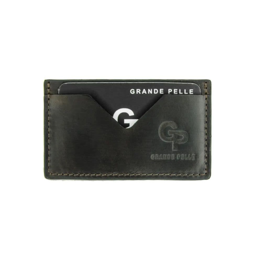 Кардхолдер Grande Pelle 300620 чорна шкіра Сицилия
