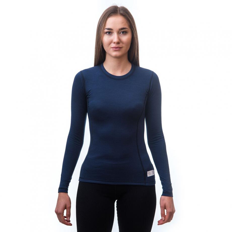 Термофутболка жіноча Sensor Merino DF LS deepblue 19200033, SW11M-deep-blue-L — 3