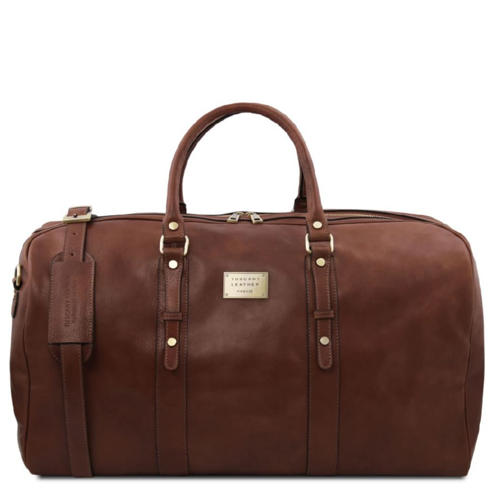 Francoforte дорожня шкіряна сумка weekender Tuscany TL142338 (коричневий)