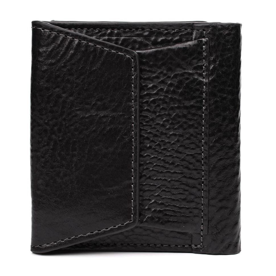 Невелике чоловіче шкіряне портмоне Grande Pelle 502410 чорне — 4