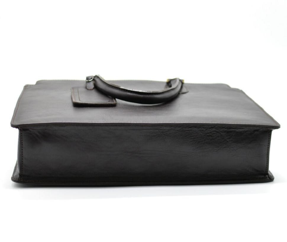 Шкіряний деловой портфель TC-4864-4lx TARWA коричневий — 4