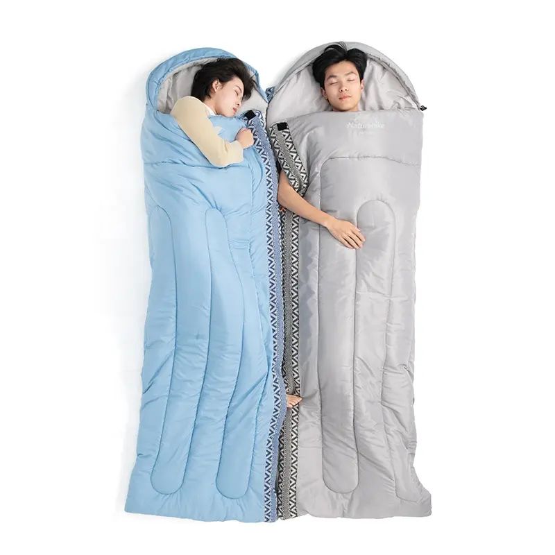 Спальник з капюшоном Naturehike L250 NH21MSD07, (9°C), правий, блакитний — 4
