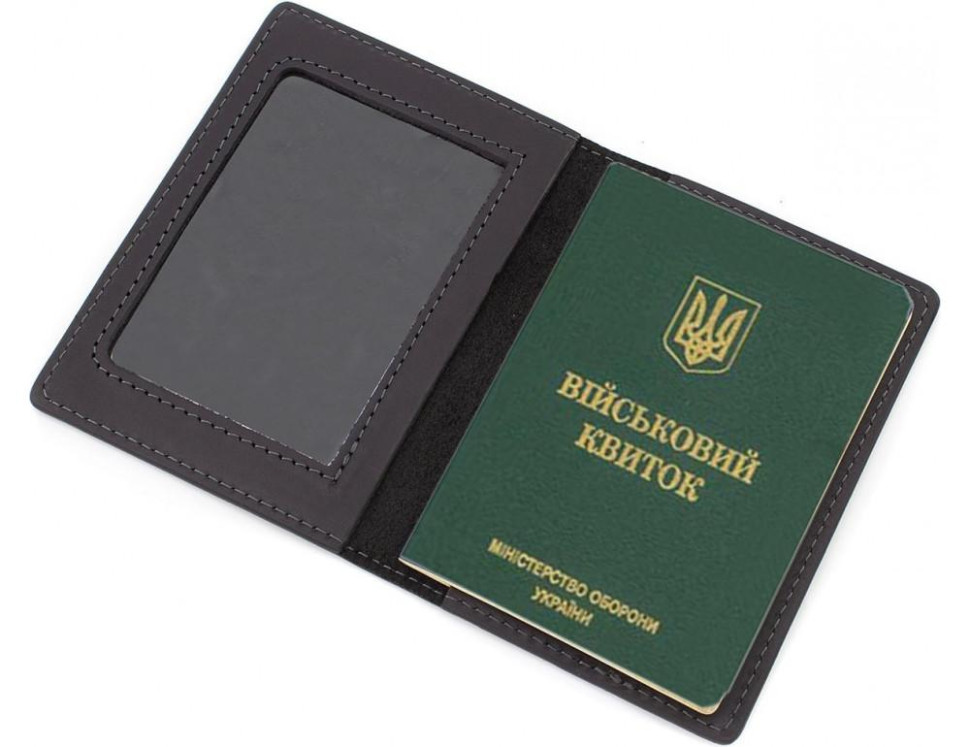 Обложка для военного билета Кордон 100% кожа Grande Pelle 257110UA — 2