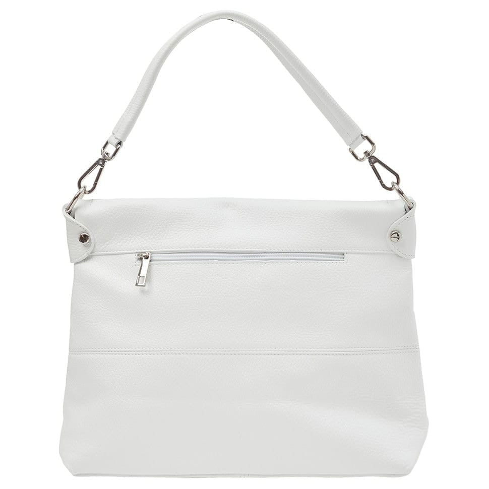 Шкіряна жіноча сумка Virginia Conti Italy - Art03180white — 4