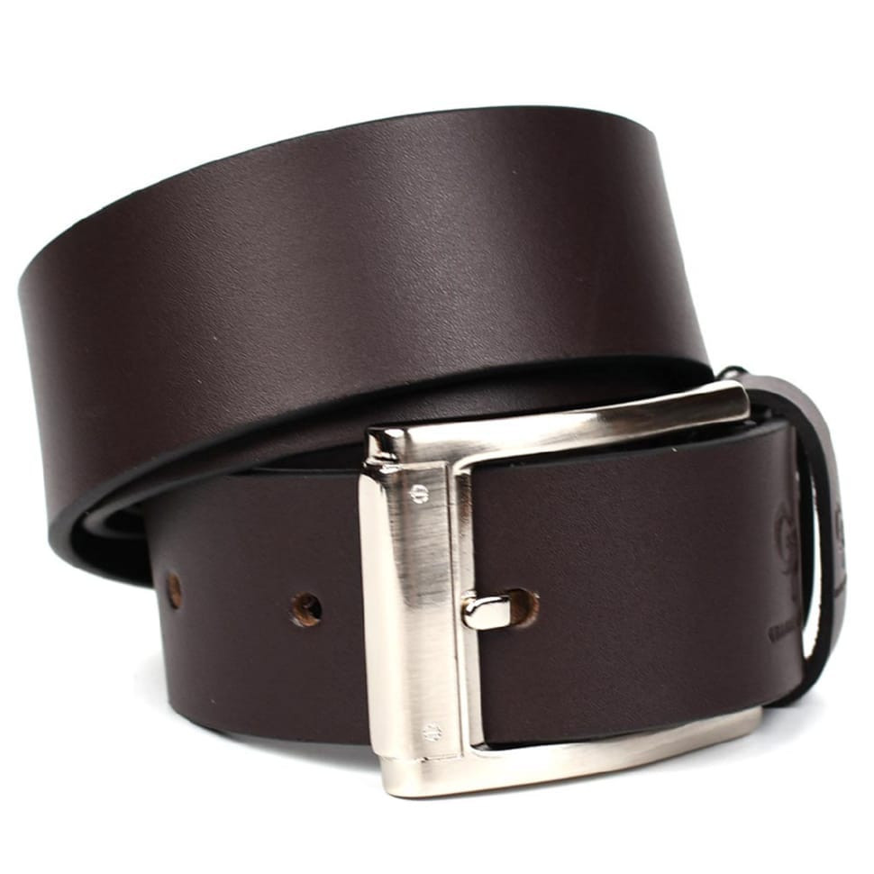 Шкіряний ремінь GP Grande Pelle 413011500 коричневий — 3