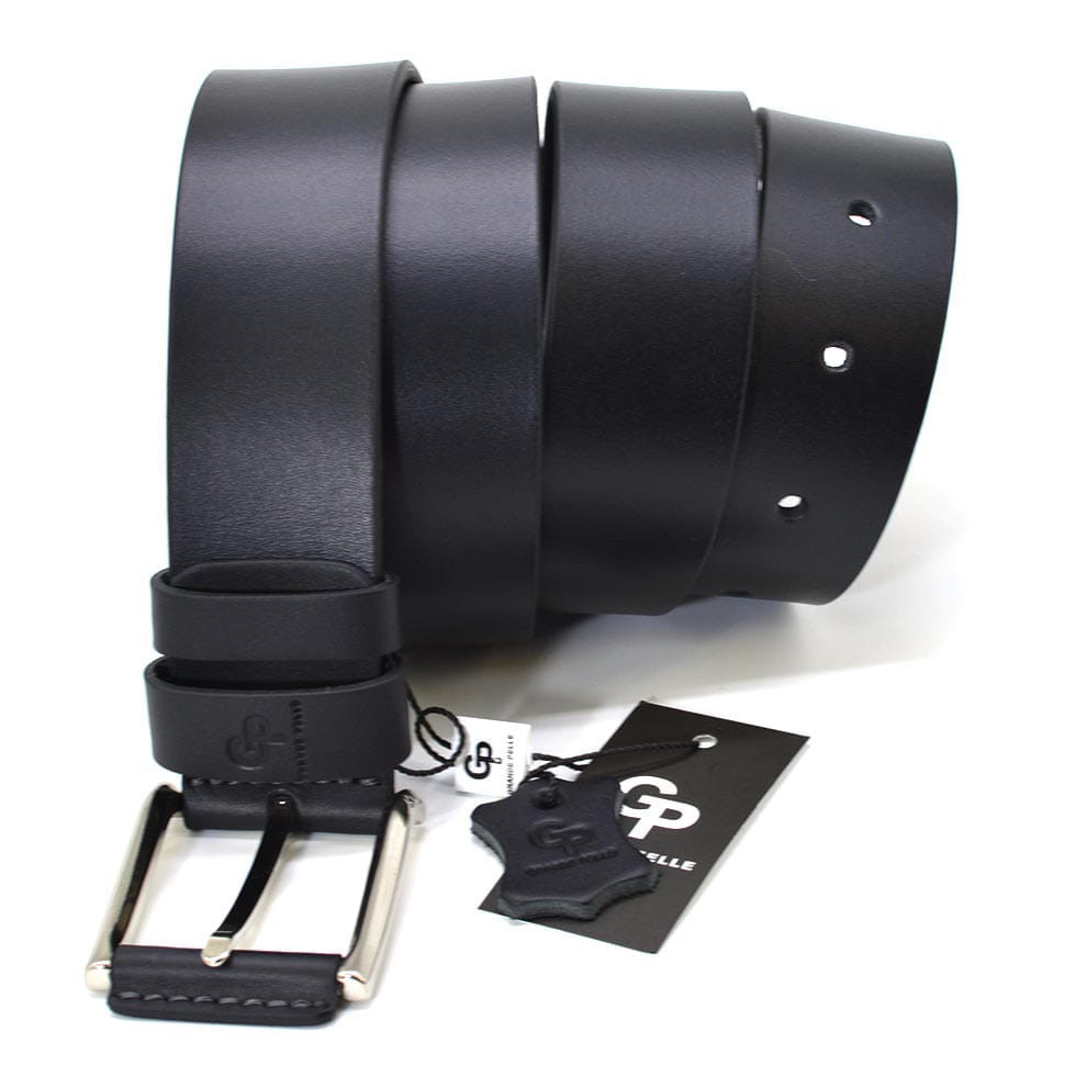 Шкіряний ремінь Quadro GP Grande Pelle 410013701 чорний — 2