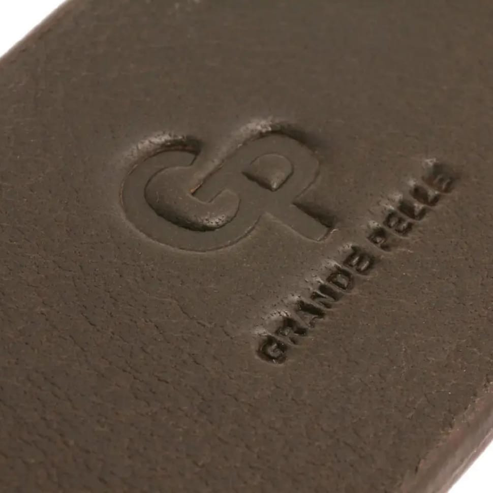 Шкіряний ремінь GP Grande Pelle 313011200 коричневий 35мм — 3