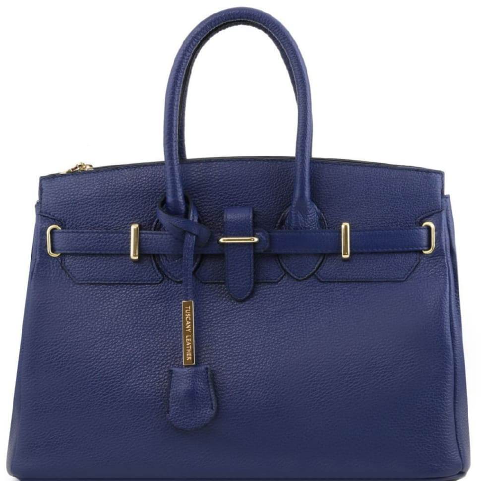 TL Bag шкіряна сумка жіноча Tuscany TL141529 (синій)