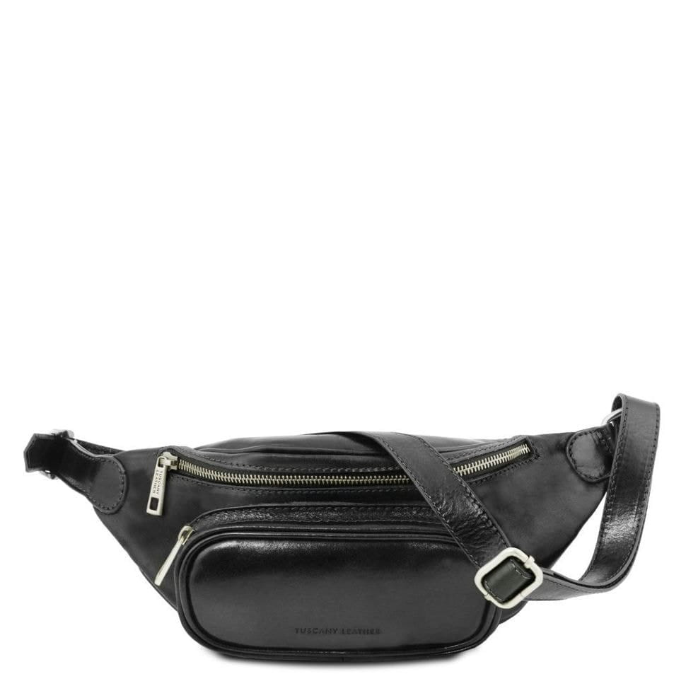 Поясна шкіряна сумка TL141797 TUSCANY LEATHER (чорний) — 4