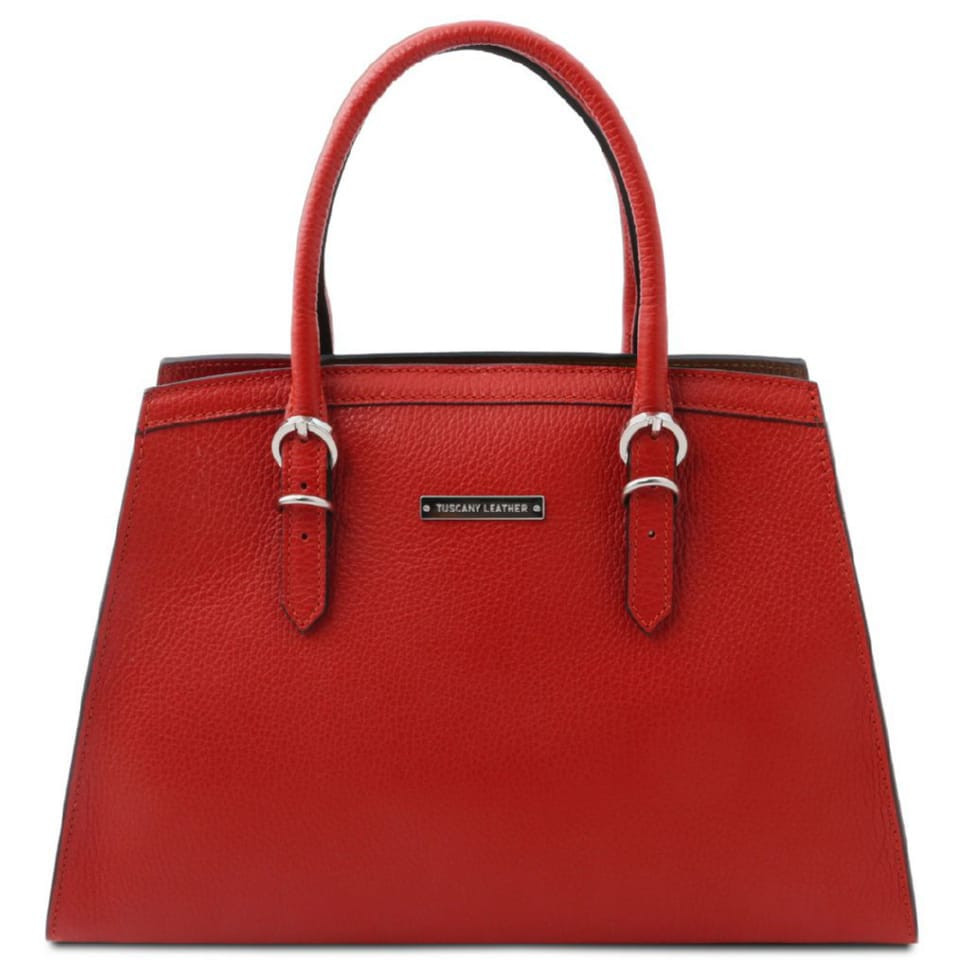 Італійська шкіряна сумка жіноча TL142147 Tuscany (Lipstick Red)