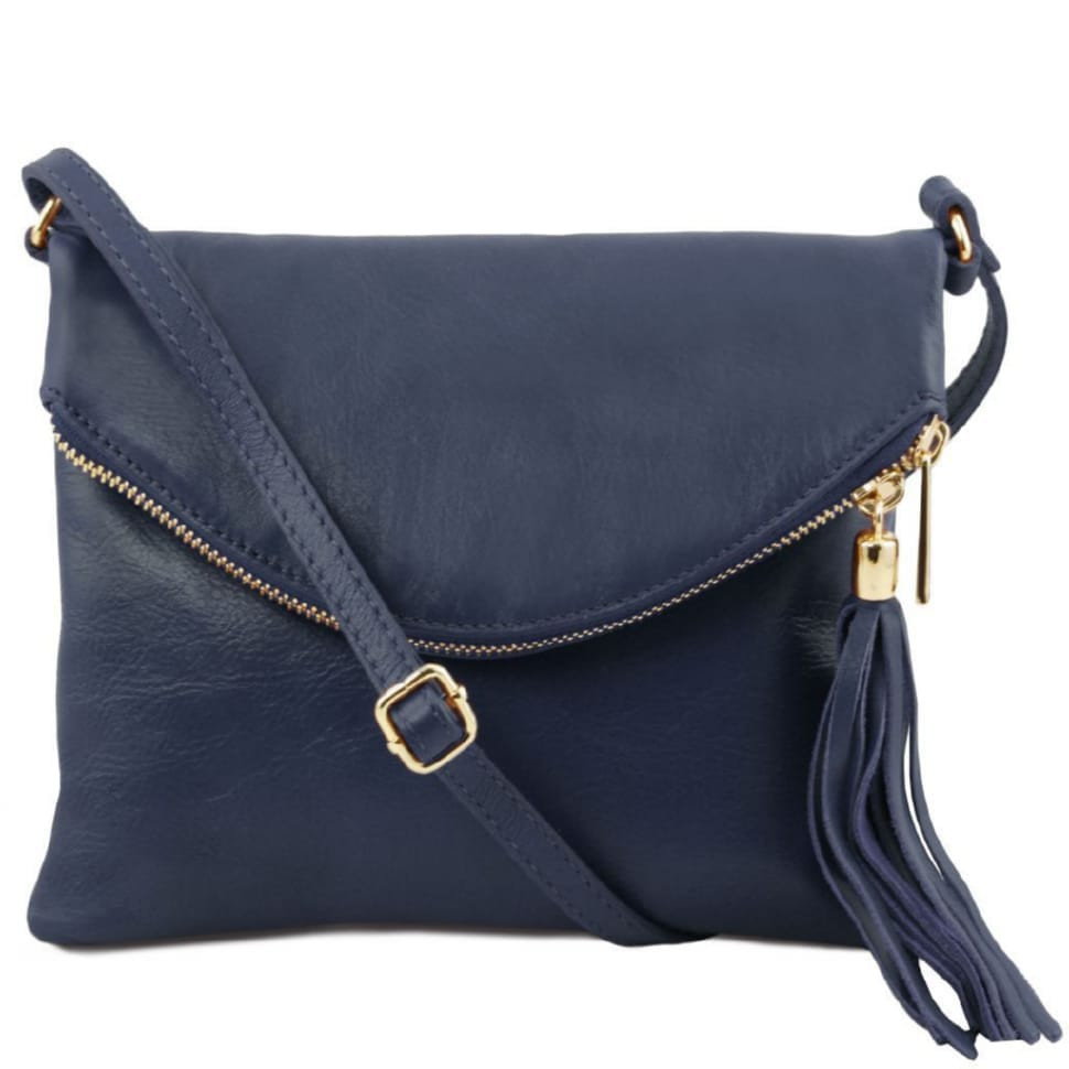 Жіноча шкіряна сумка Tuscany Leather Young Bag TL141153 (Темно-синій)