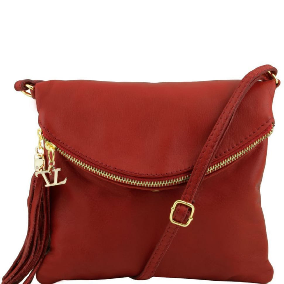 Жіноча шкіряна сумка Tuscany Leather Young Bag TL141153 (Dark red)