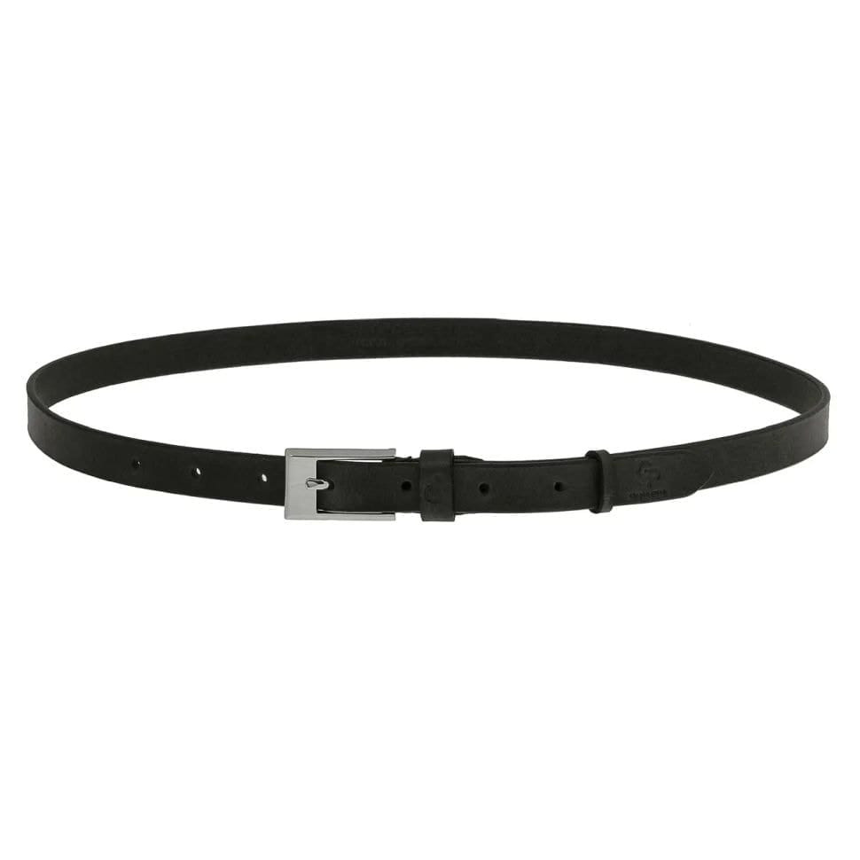 Жіночий шкіряний тонкий ремінь Labbro чорний Grande Pelle 230300300 — 2