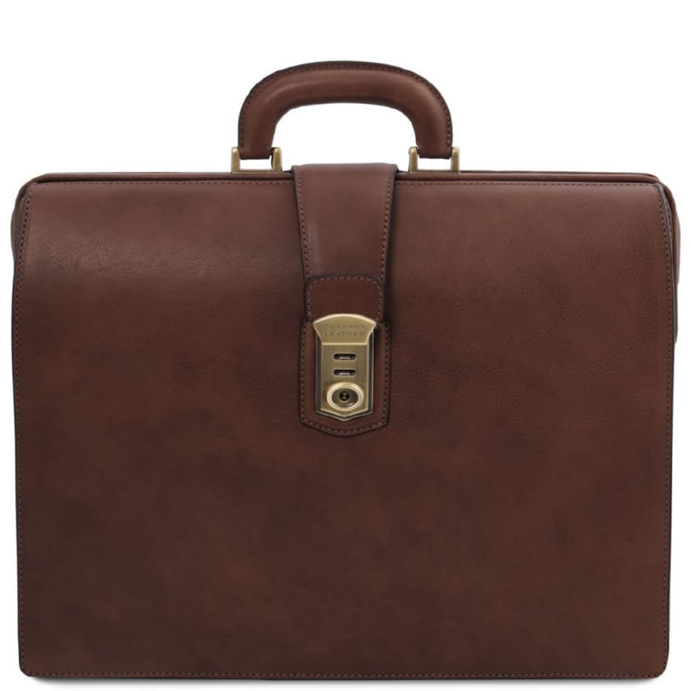 Шкіряний чоловічий портфель саквояж Canova Tuscany TL142352 (Темно-коричневий)