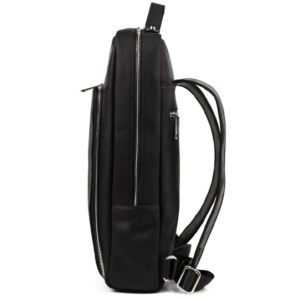 Шкіряний рюкзак для ноутбука 15" дюймов RA-1240-4lx в чорному crazy horse — 3