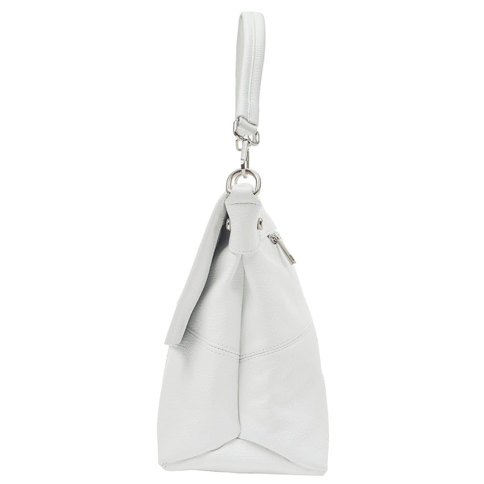 Шкіряна жіноча сумка Virginia Conti Italy - Art03180white — 3