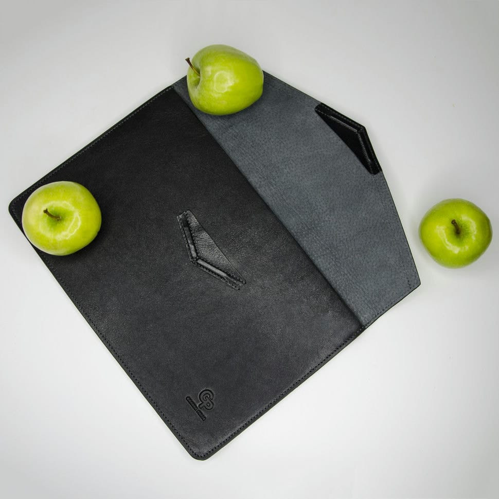 Шкіряний чохол для MacBook 12’, чорний — 2