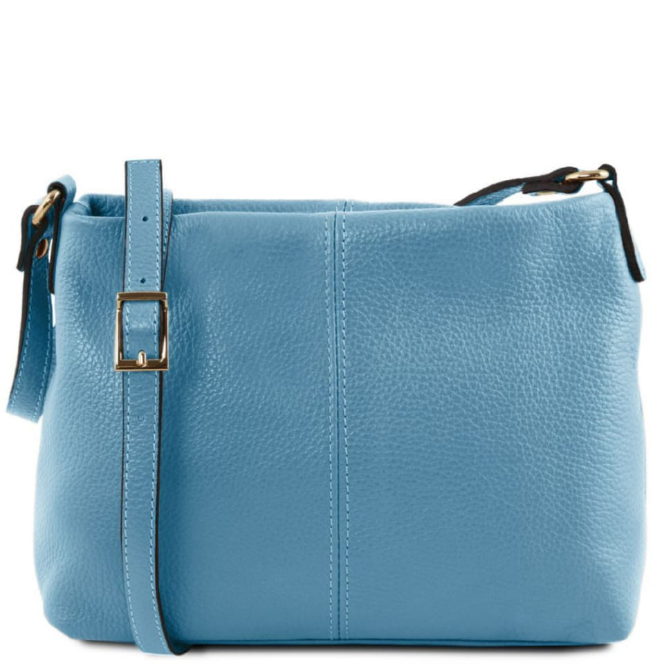 Жіноча шкіряна сумка через плече TL141720 Tuscany Leather (Голубой)