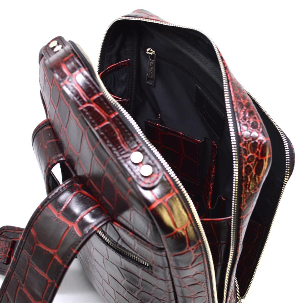 Шкіряний рюкзак для ноутбука под рептилию REP1-1239-4lx TARWA — 3