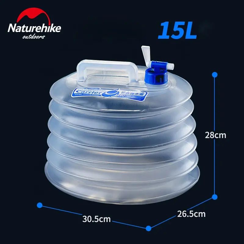 Каністра для води складана Naturehike РЕ 15 л (NH14S002-T) — 2