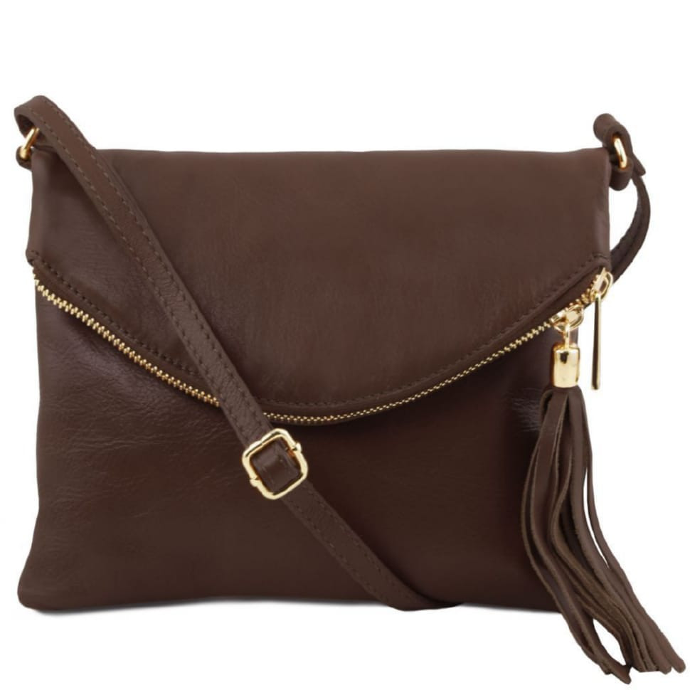 Жіноча шкіряна сумка Tuscany Leather Young Bag TL141153 (Темно-коричневий)