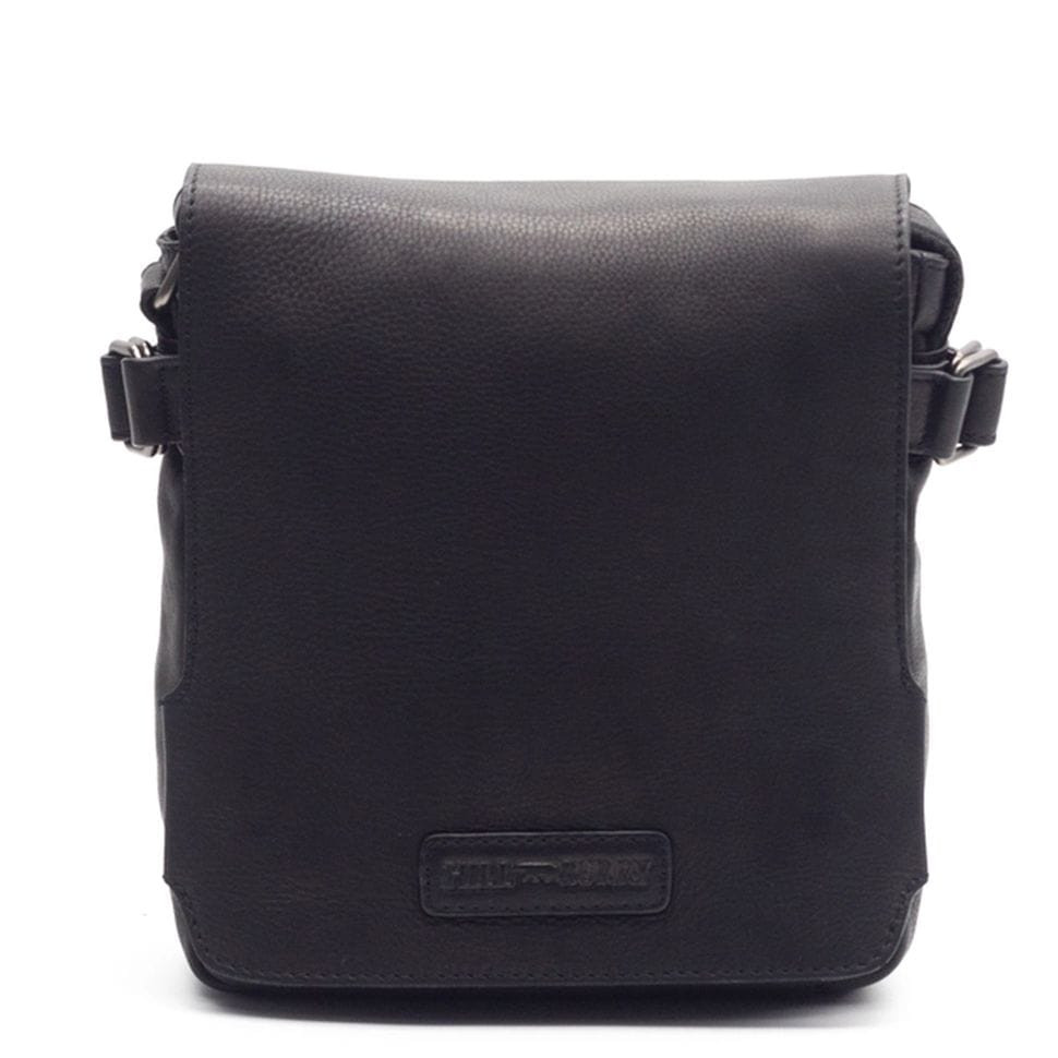 Чоловіча почтальонка зі шкіри HILL BURRY HB3200A чорна — 3