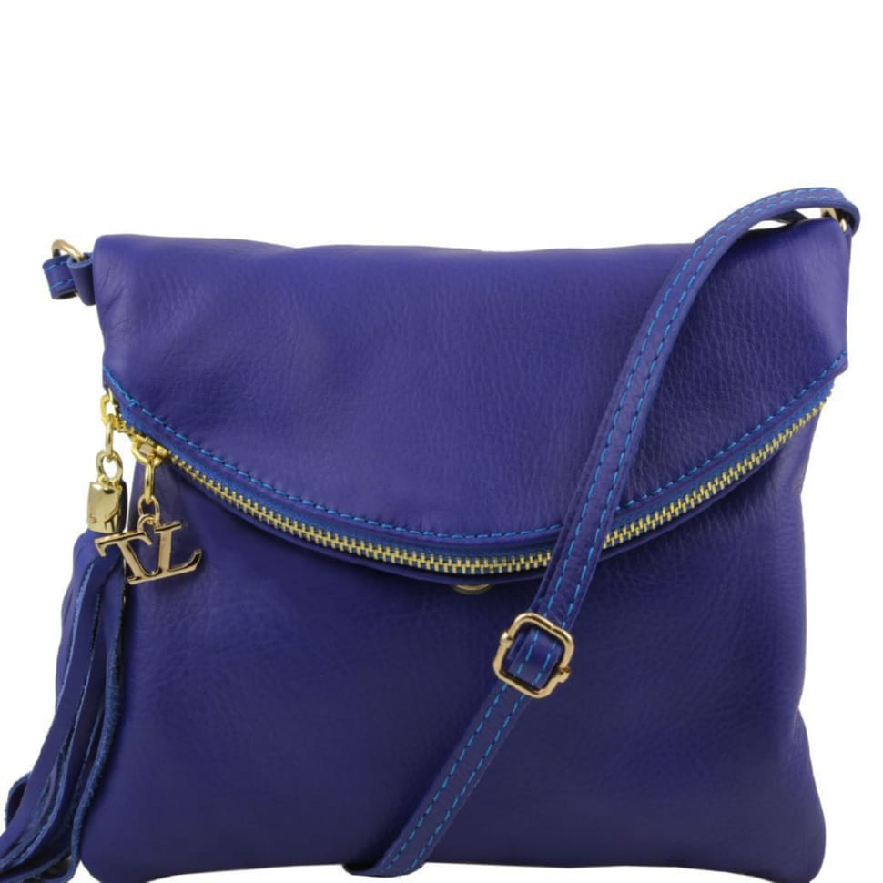 Жіноча шкіряна сумка Tuscany Leather Young Bag TL141153 (синій)