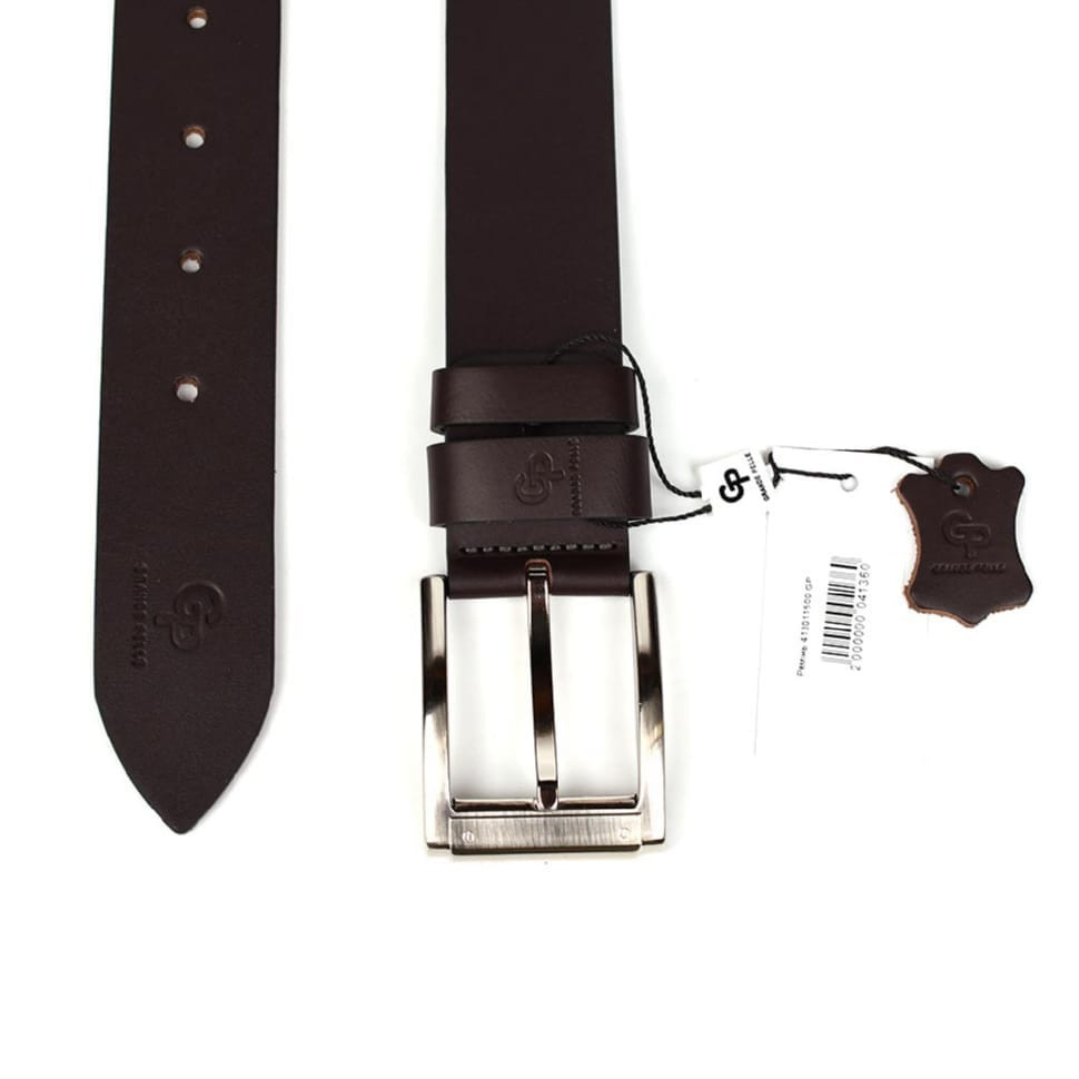 Шкіряний ремінь GP Grande Pelle 413011500 коричневий — 4