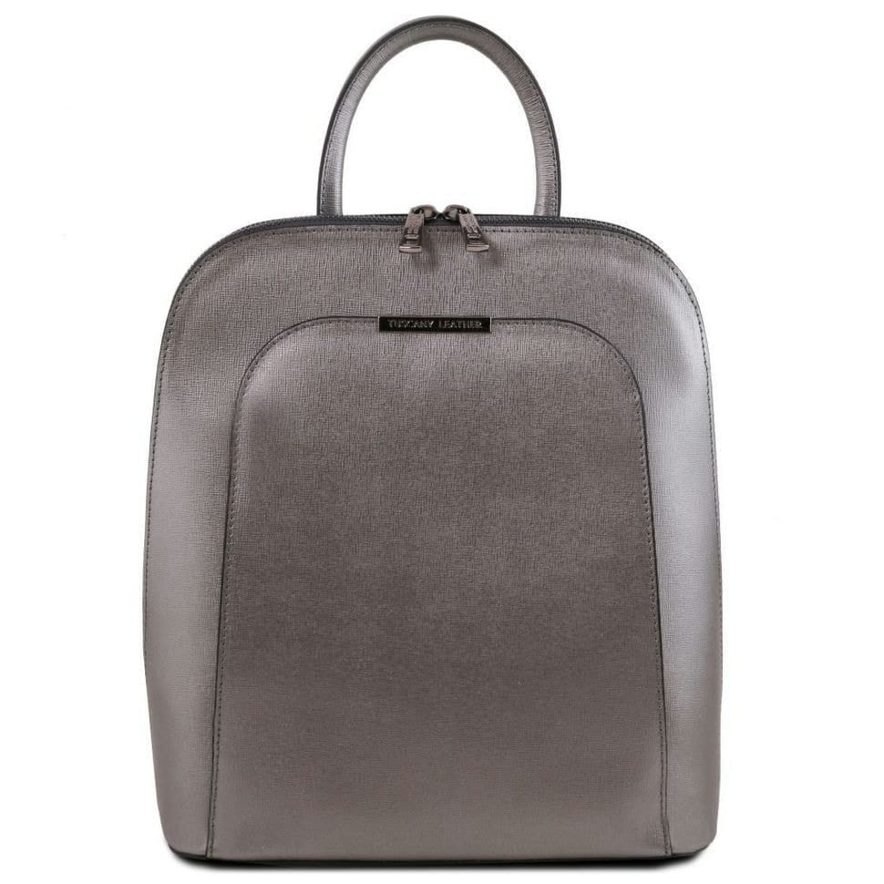 Жіночий рюкзак шкіряний из сафʼянової шкіри Tuscany TL141631 (Iron-grey) — фото 1