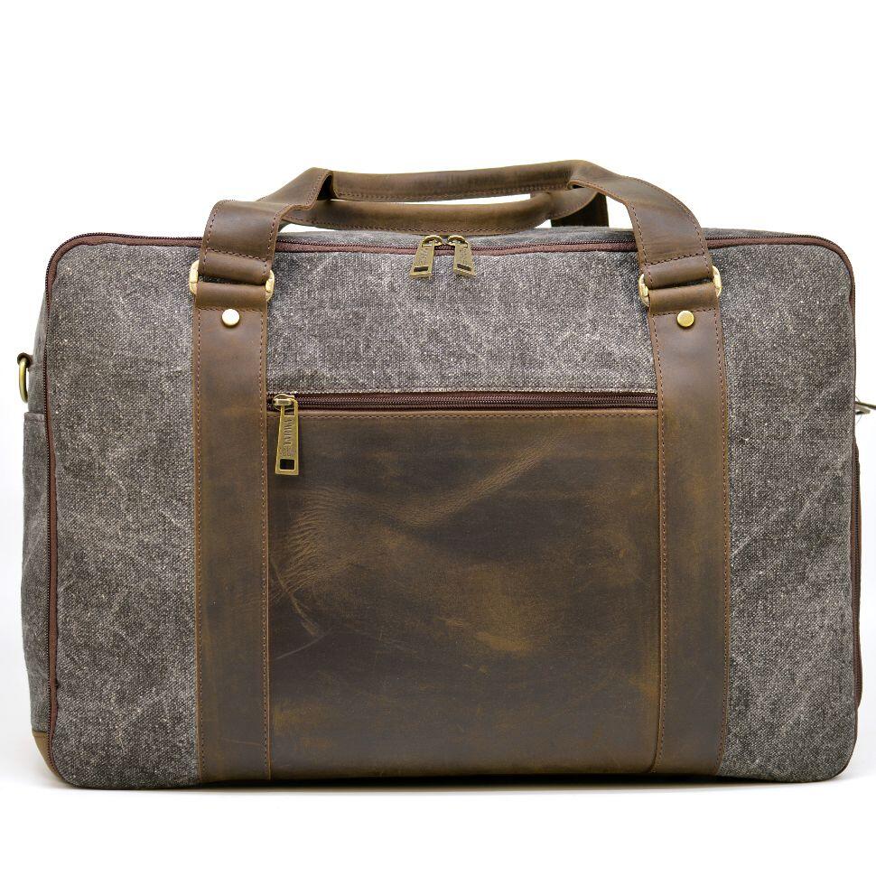 Дорожная комбинированая сумка Canvas и Crazy Horse RG-3032-4lx бренда TARWA — 3
