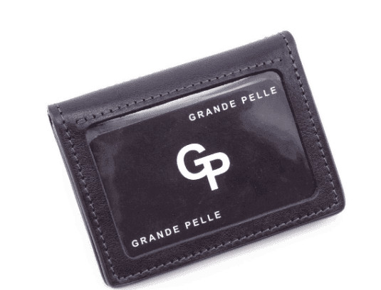 Обкладинка на права тех. паспорт ID паспорт удостоверение Grande Pelle 221670 глянцевая шкіра синій — 2