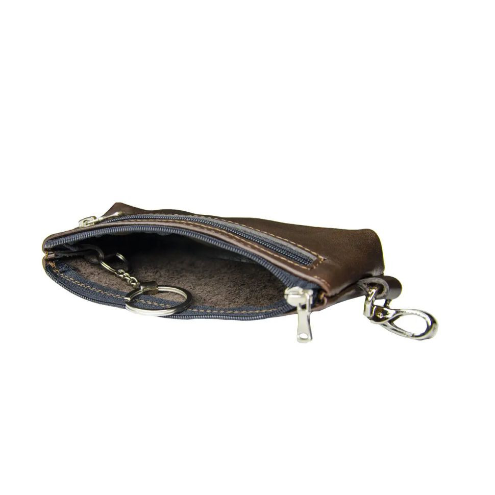 Ключница Borsetta темно коричневая Grande Pelle 401620 — 2