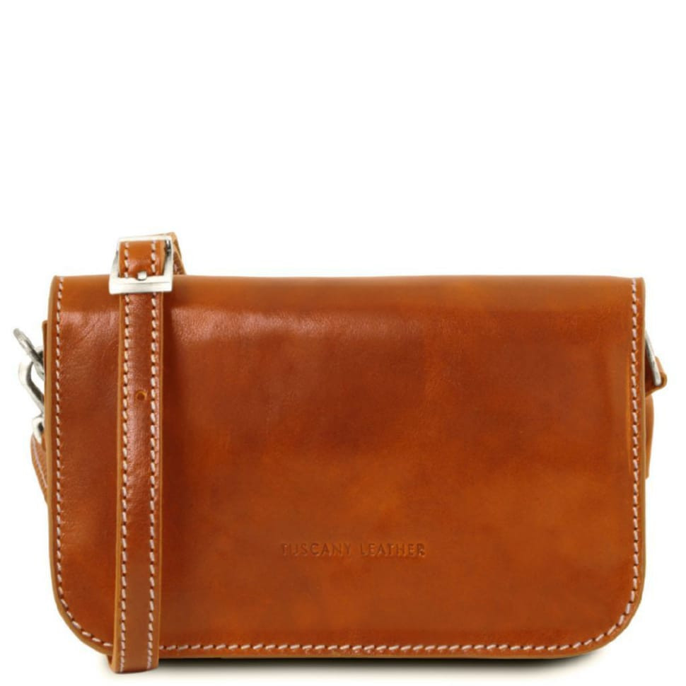 Жіноча шкіряна сумка через плече CARMEN TL141713 TUSCANY LEATHER (Мед)