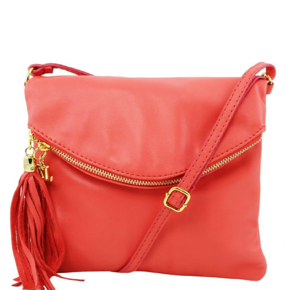 Жіноча шкіряна сумка Tuscany Leather Young Bag TL141153 (кораловий)