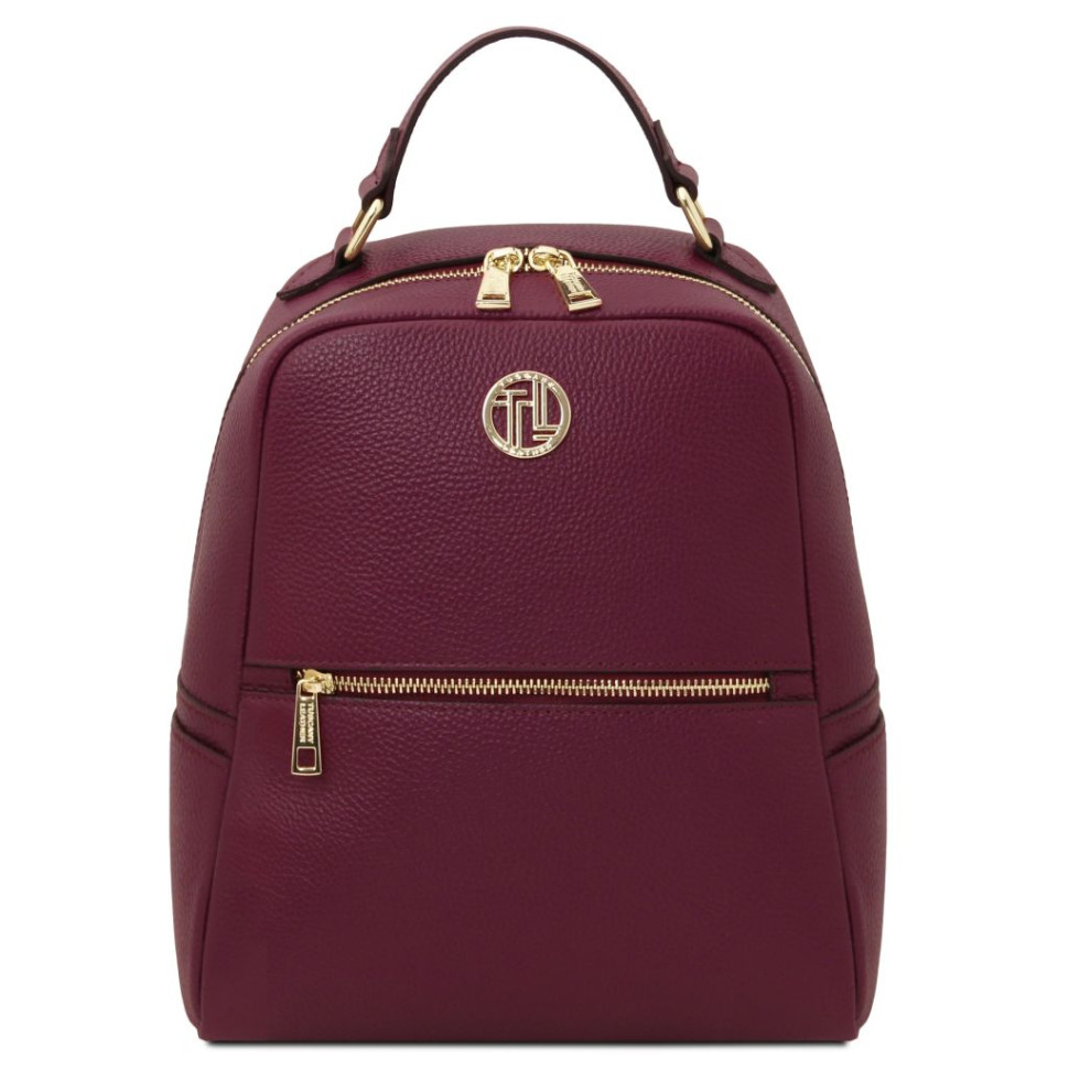 Шкіряний жіночий рюкзак Tuscany Prisma TL142483 (Bordeaux)