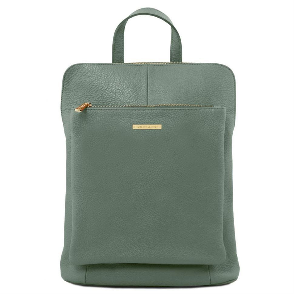 Рюкзак-сумка жіноча шкіряна (Італія) Tuscany TL141682 (Mint Green)