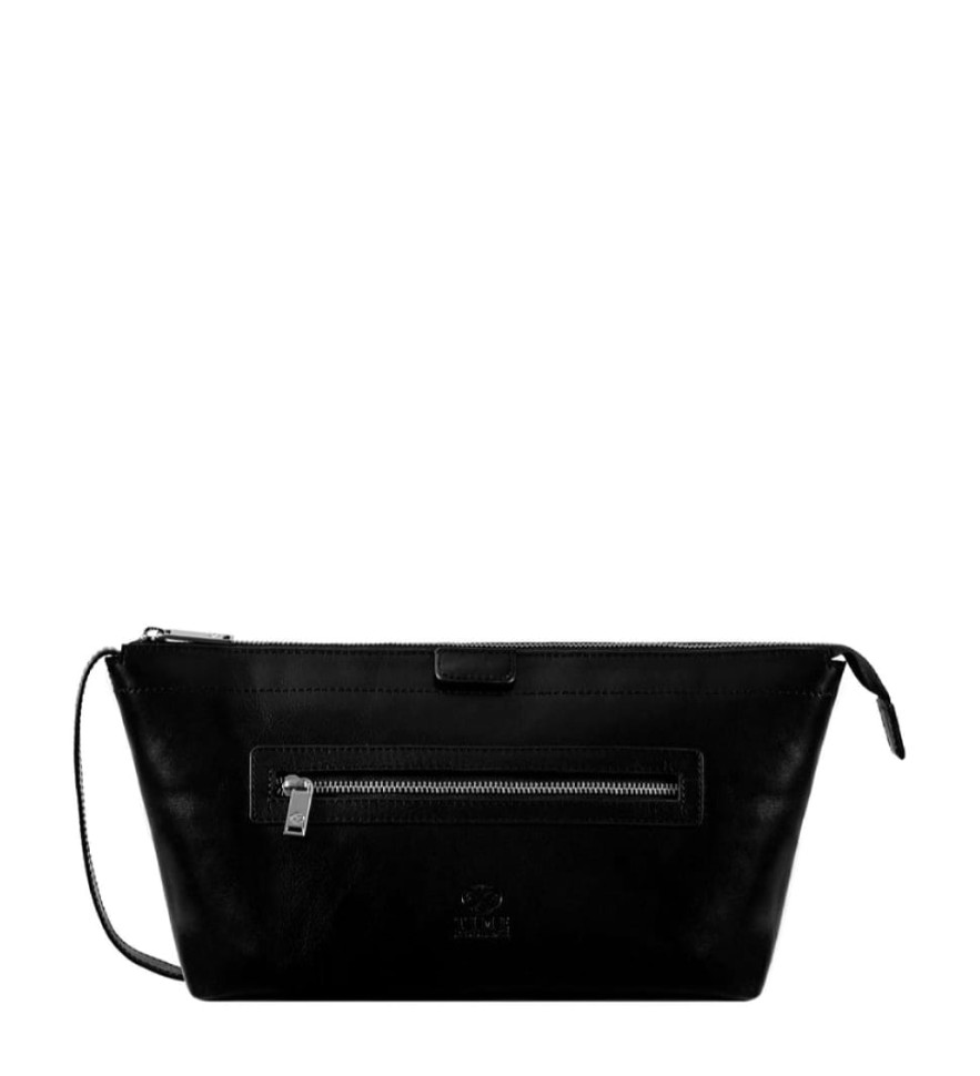 Жіноча шкіряна косметичка Dopp Kit - Ragtime - чорний колір - Time Resistance 5244101W