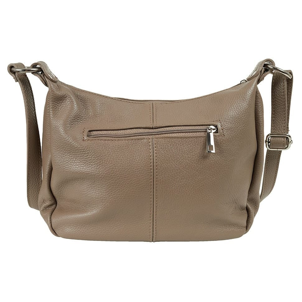 Шкіряна жіноча сумка Virginia Conti Italy - Art01355dtaupe — 4