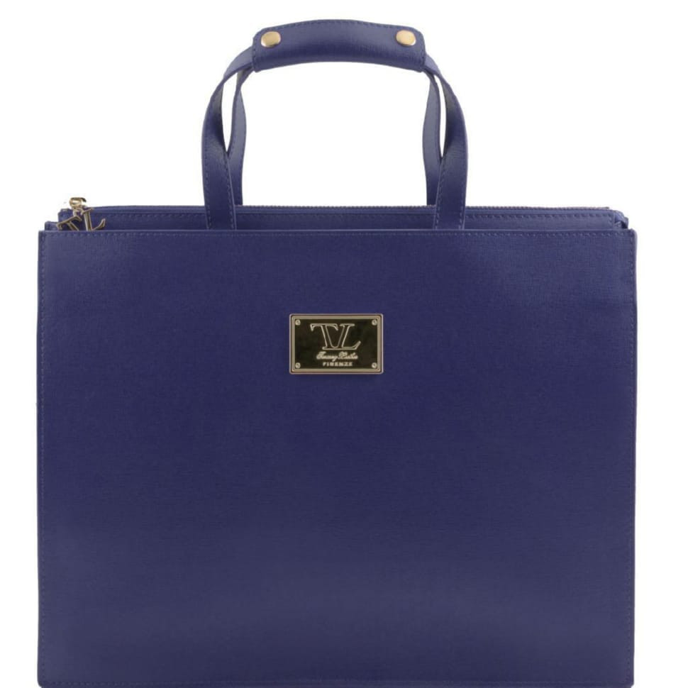 PALERMO - жіночий шкіряний портфель Tuscany Leather TL141369 (Темно-синій)